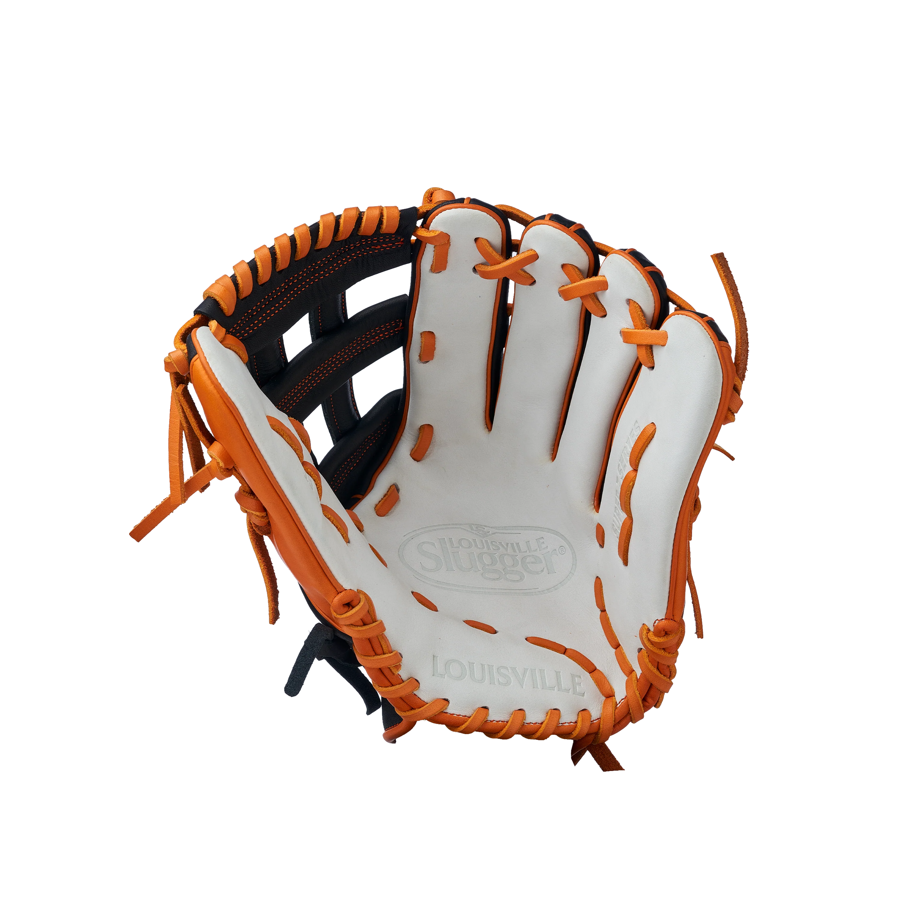 2025 Super Z Slowpitch Fielding Glove - Black-Orange - Image 3