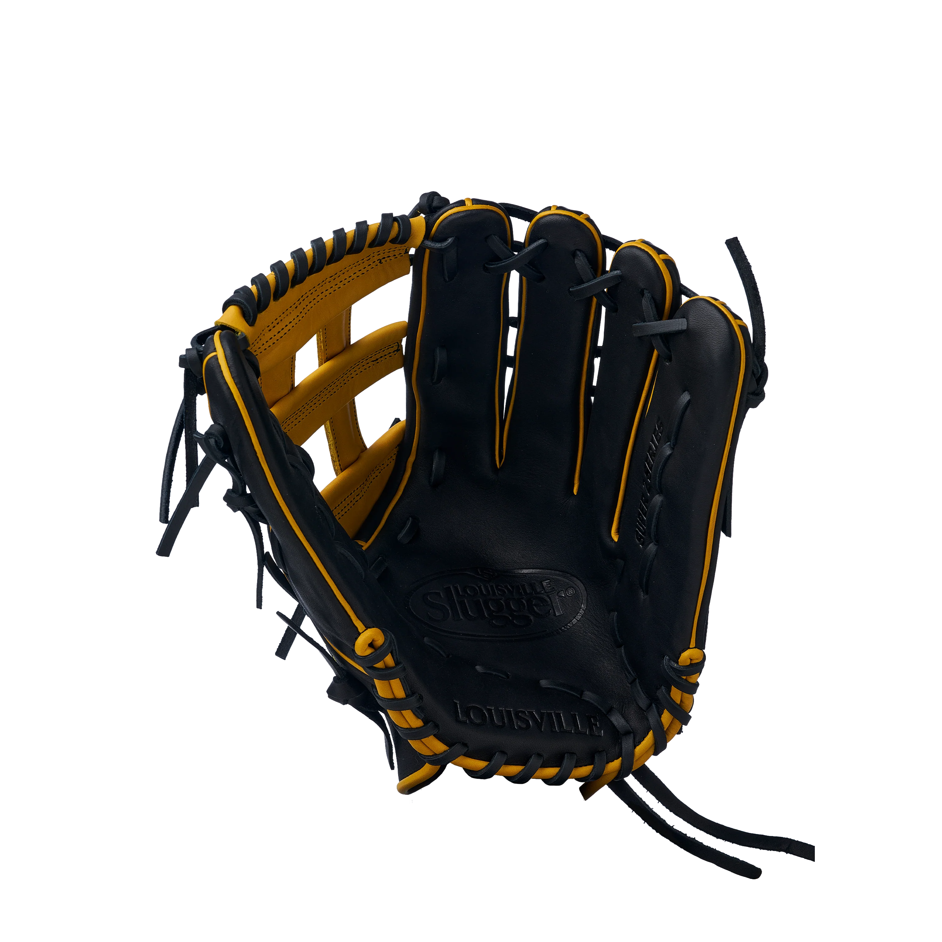 2025 Super Z Slowpitch Fielding Glove - Black-Yellow - Image 3