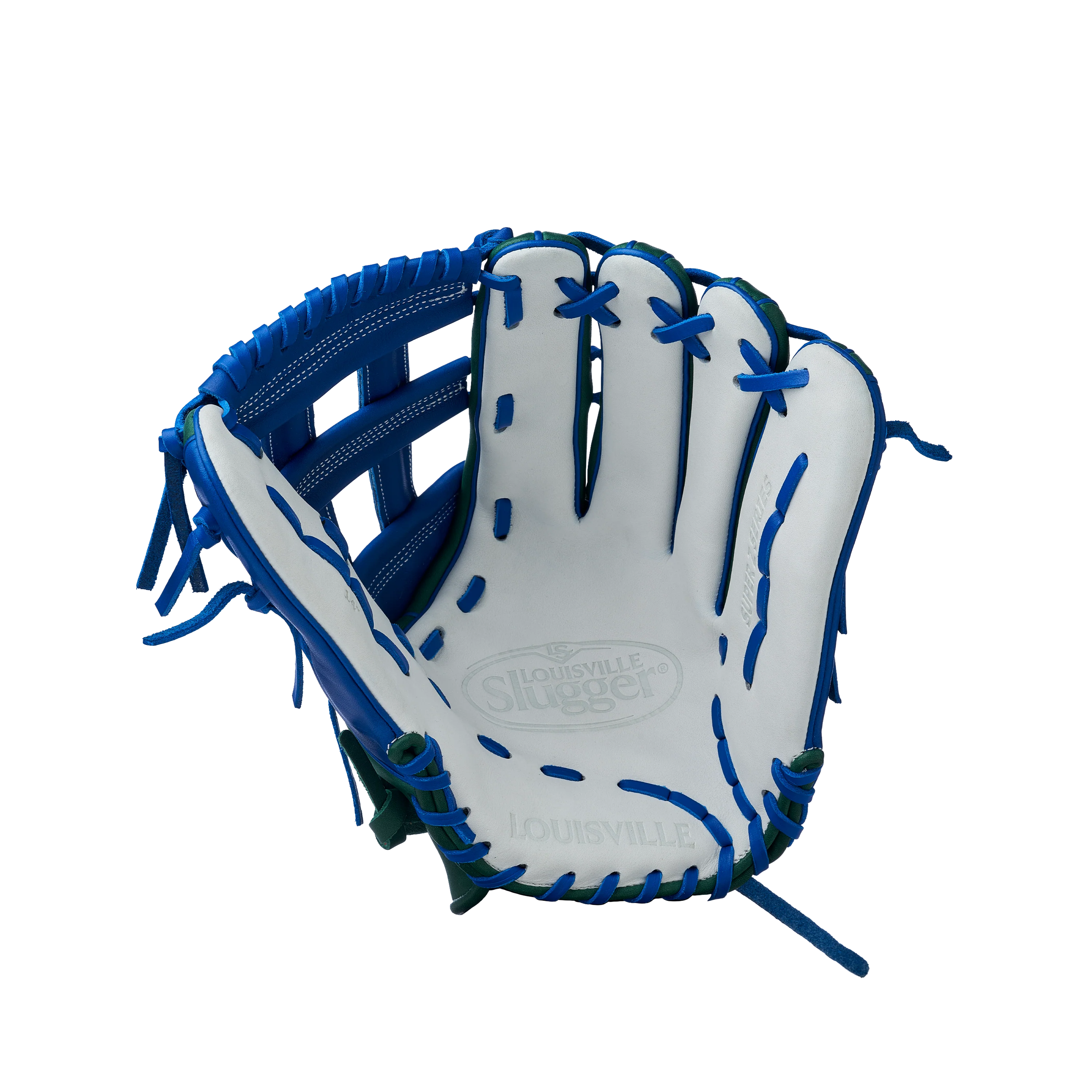 2025 Super Z Slowpitch Fielding Glove - Green-Royal - Image 3