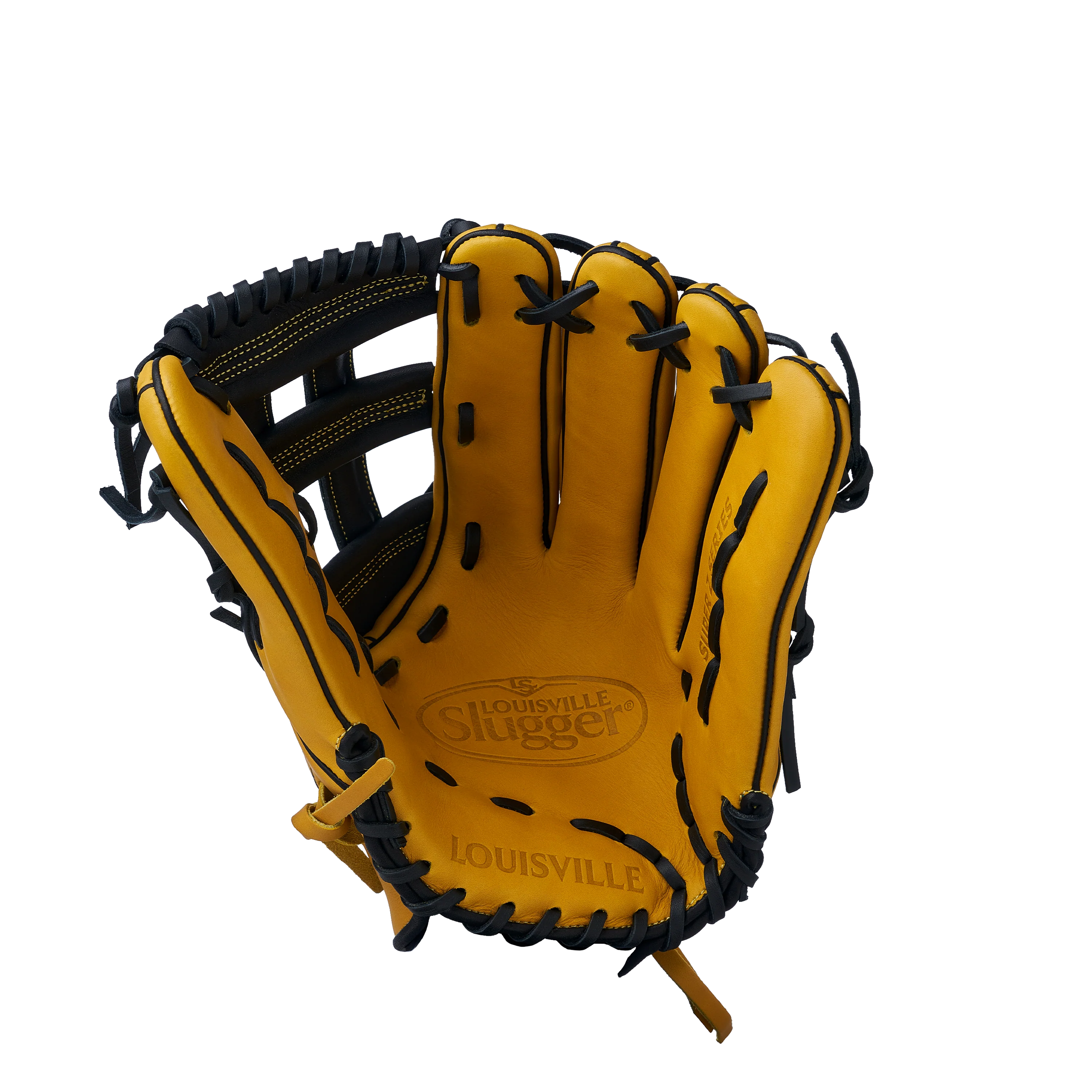 2025 Super Z Slowpitch Fielding Glove - Yellow-Black - Image 3