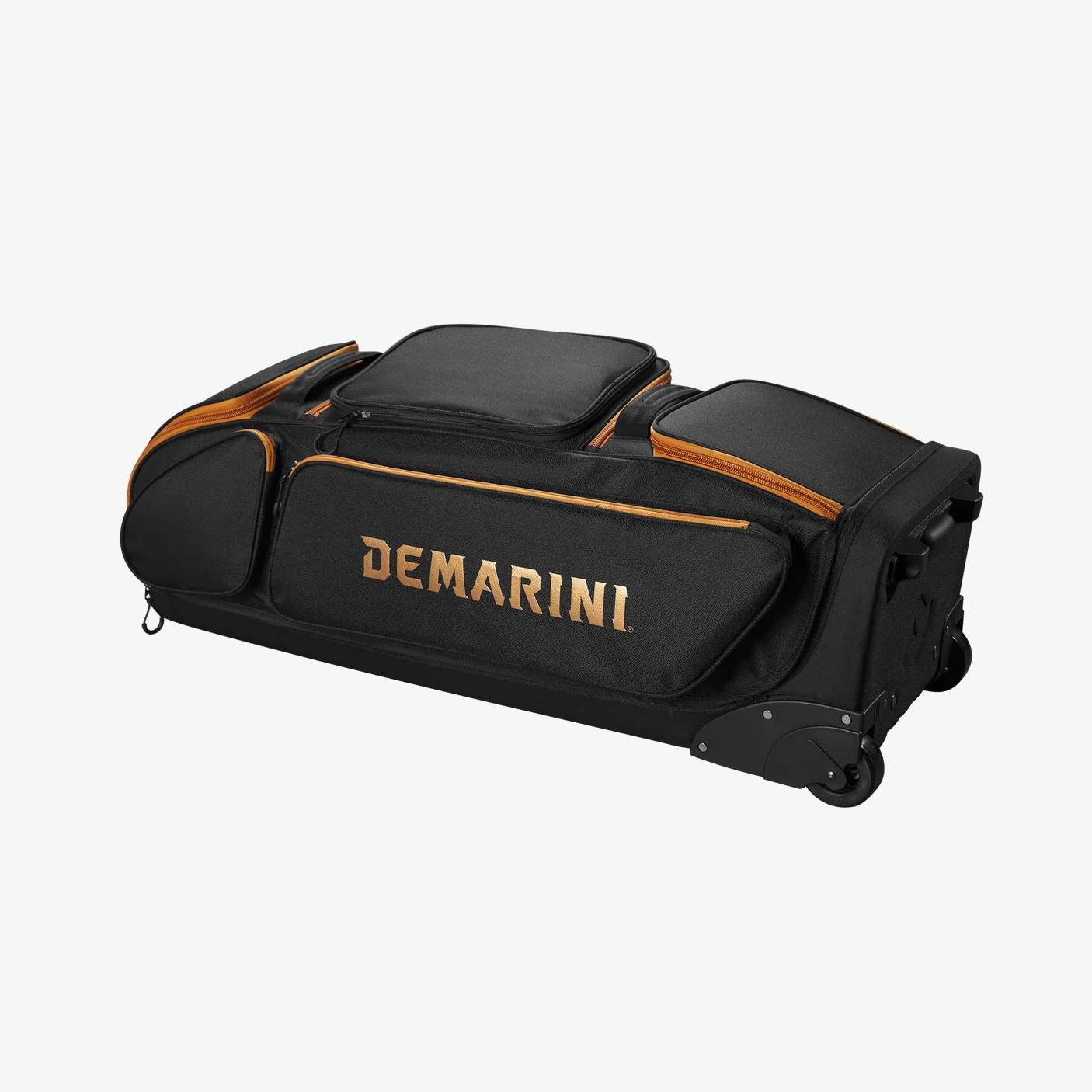 DeMarini Special Ops Frontline V2 Wheeled Bag in Black-Copper - Image 3