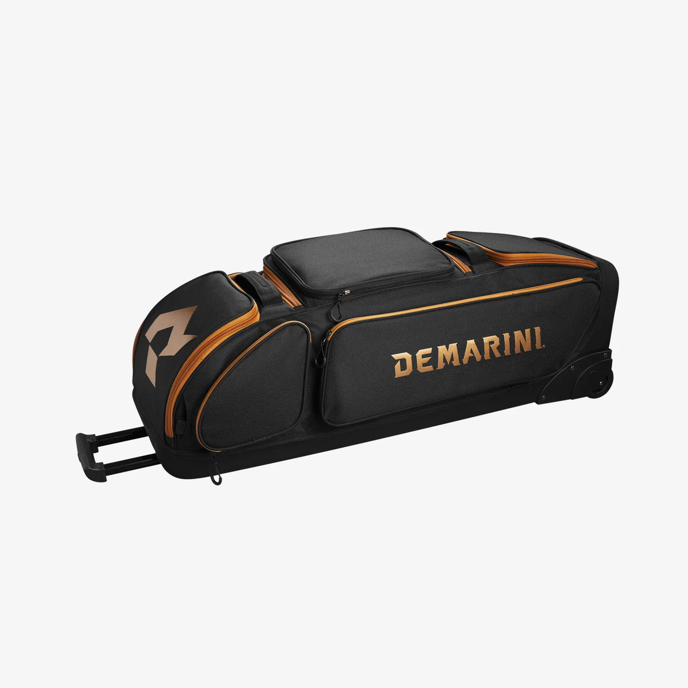 DeMarini Special Ops Frontline V2 Wheeled Bag in Black-Copper - Image 6