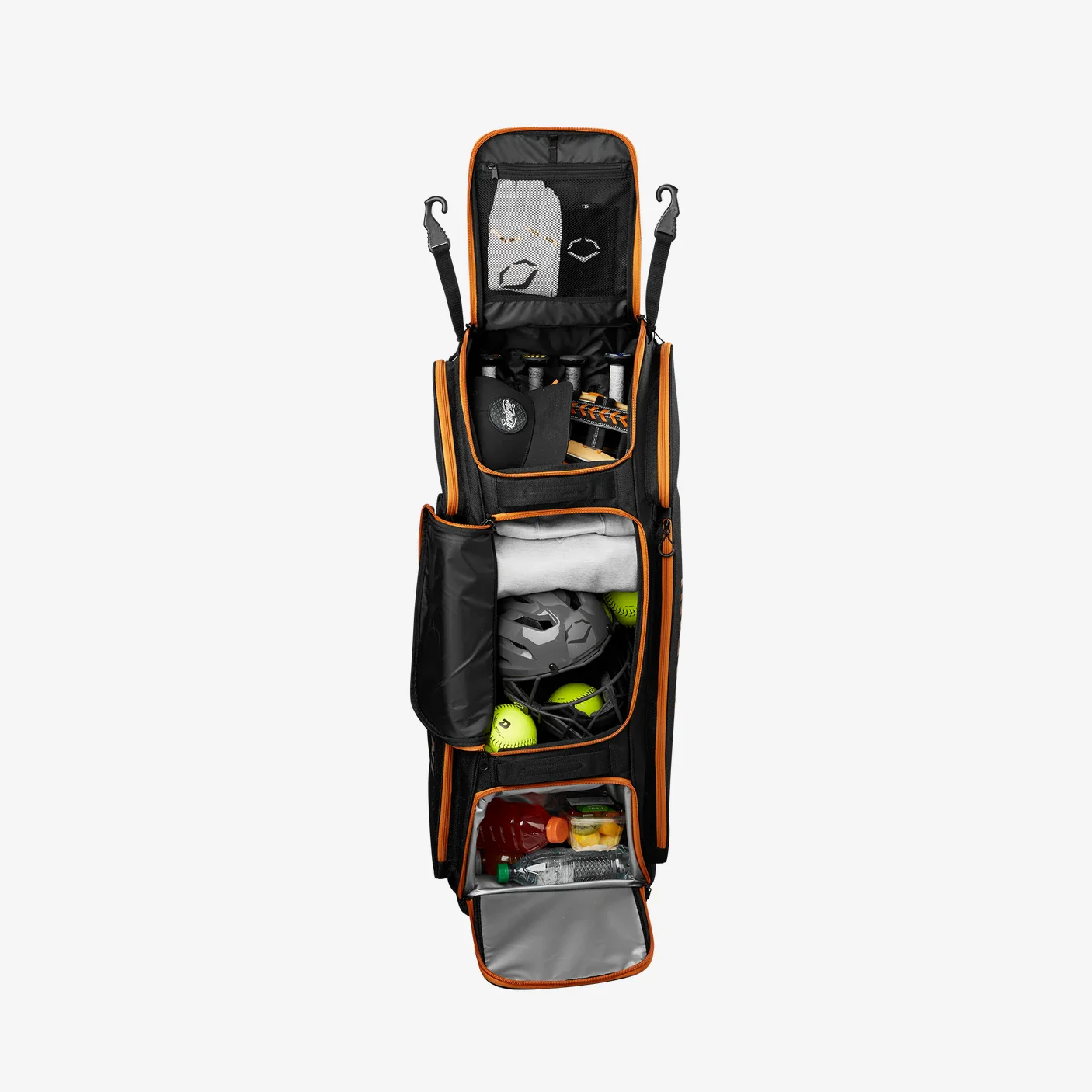 DeMarini Special Ops Frontline V2 Wheeled Bag in Black-Copper - Image 7