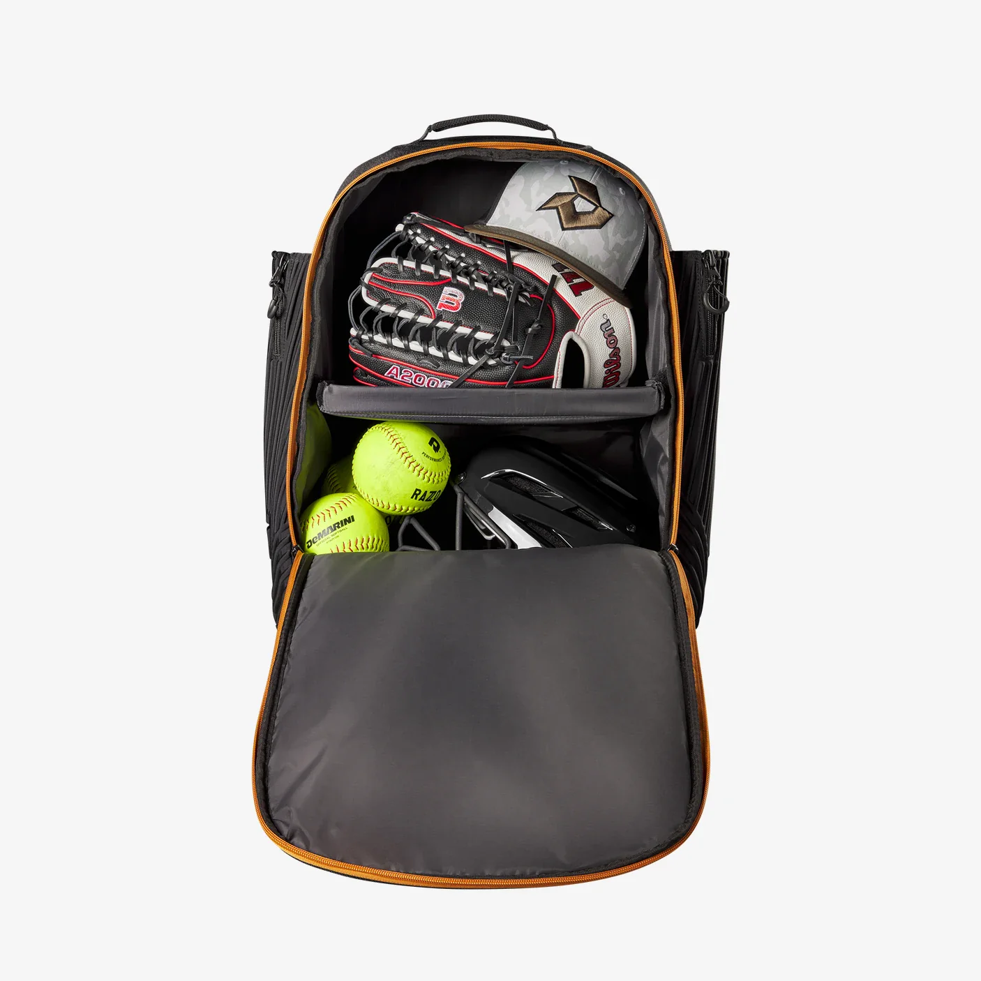 DeMarini Spectre V2 Backpack in Black-Copper - Image 10