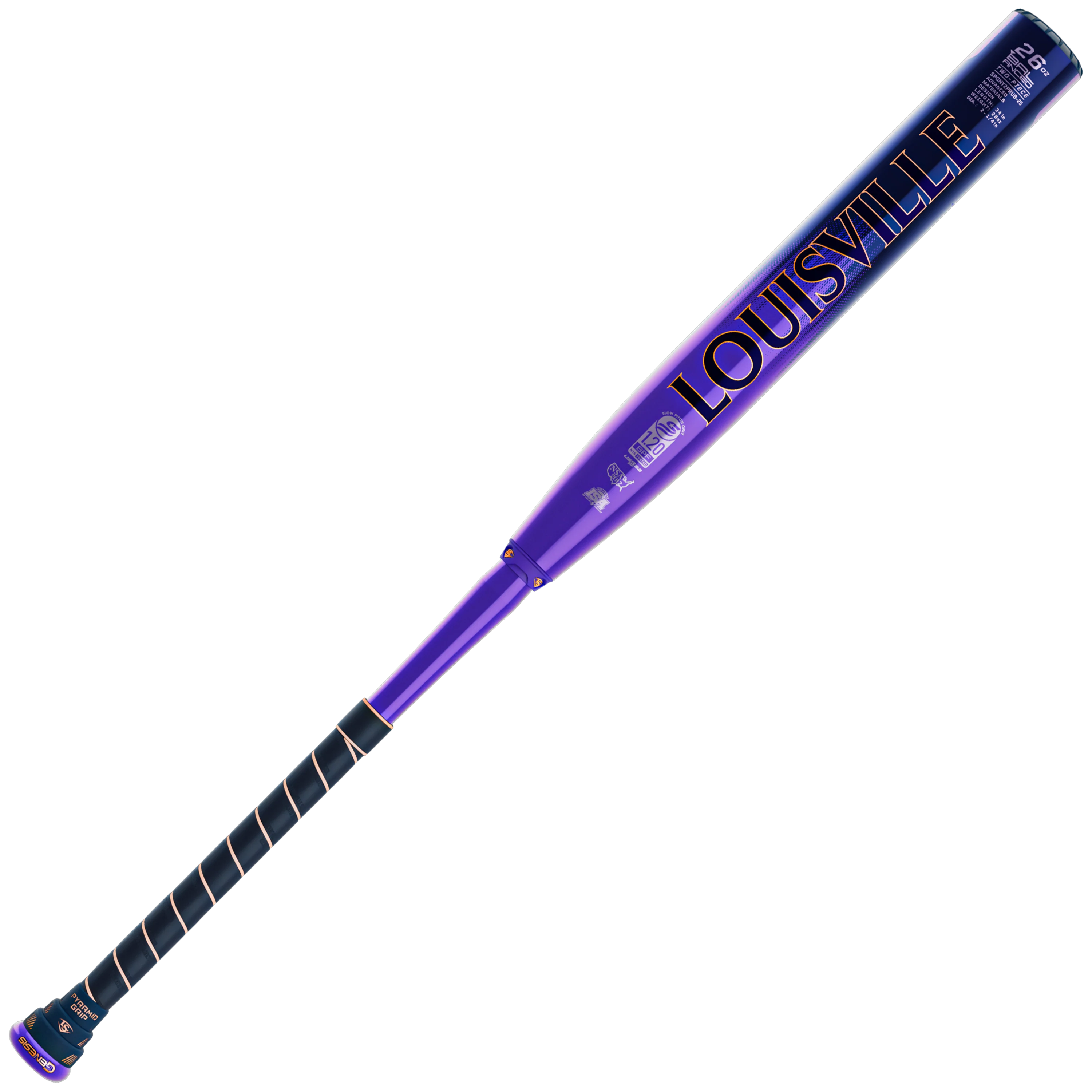 Louisville Slugger 2026 Genesis (Royal Geny Collection) 14 Inch 2PC Balanced USSSA Bat - Image 3